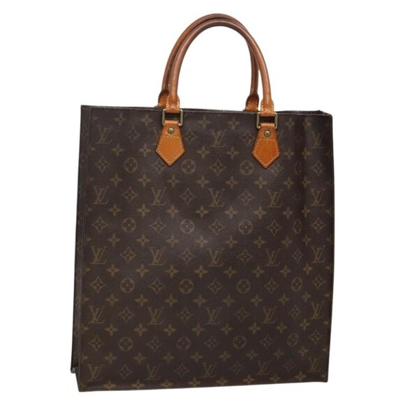 LOUIS VUITTON Monogram Sac Plat Hand Bag M51140 LV Auth 133557 - Picture 1 of 16